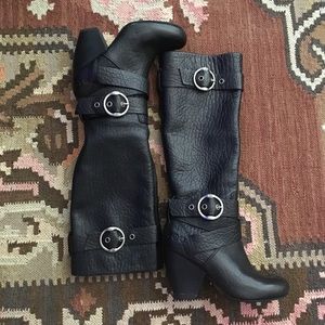 Lucky leather tall boots Sz 5.5